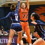 UTSA guard Kyra White playing against Rice on March 5, 2024, at the Convocation Center. - photo by Joe Alexander