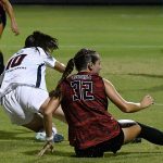 UTSA's Brooke Viccars was fouled in the 81st minute to set up a penalty kick and the only goal in a 1-0 victory over Lamar on Sunday at Park West Athletics Complex. - photo by Joe Alexander