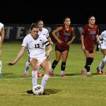 Zoe May scored the only goal on a penalty kick in UTSA women's soccer's 1-0 victory over Lamar on Sunday night at Park West Athletic Complex. - photo by Joe Alexander