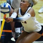 Taylor Gaines. UTSA volleyball lost to Stephen F. Austin 3-0 in the season opener for both teams on Friday, Aug. 29, 2025, at the Convocation Center. - photo by Joe Alexander