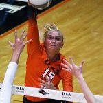 Taylor Gaines. UTSA volleyball lost to Texas State 3-1 on Saturday, Aug. 30, 2025, at the Convocation Center. - photo by Joe Alexander
