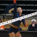 Taylor Gaines. UTSA's volleyball scrimmage on Friday night at the Convocation Center. - photo by Joe Alexander
