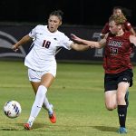 Maria Reyes. UTSA women's soccer's 1-0 victory over Lamar on Sunday, Aug. 24, 2025, at Park West Athletics Complex. - photo by Joe Alexander