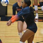 Keelea Alexander. UTSA's volleyball scrimmage on Friday night at the Convocation Center. - photo by Joe Alexander