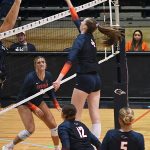 Carolina Tredwell. UTSA's volleyball scrimmage on Friday night at the Convocation Center. - photo by Joe Alexander