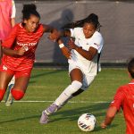 Taliyan Spain. UTSA tied Houston 0-0 in the Roadrunners' women's soccer season opener on Thursday, Aug. 14, 2025, at Park West Athletics Complex. - photo by Joe Alexander