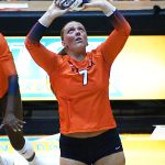 Makenna Wiepert. UTSA volleyball lost to Texas State 3-1 on Saturday, Aug. 30, 2025, at the Convocation Center. - photo by Joe Alexander
