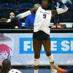 Gigi Mason. UTSA volleyball lost to Stephen F. Austin 3-0 in the season opener for both teams on Friday, Aug. 29, 2025, at the Convocation Center. - photo by Joe Alexander