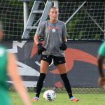 UTSA goalkeeper Brilynn Mueller at Sunday's exhibition against A&M-Corpus Christi at UTSA Park West. - photo by Joe Alexander
