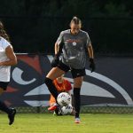 UTSA goalkeeper Brilynn Mueller at Sunday's exhibition against A&M-Corpus Christi at UTSA Park West. - photo by Joe Alexander