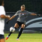 UTSA goalkeeper Brilynn Mueller at Sunday's exhibition against A&M-Corpus Christi at UTSA Park West. - photo by Joe Alexander