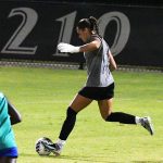 UTSA goalkeeper Jaelyn Bracamonte at Sunday's exhibition against A&M-Corpus Christi at UTSA Park West. - photo by Joe Alexander