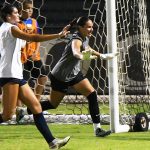 UTSA goalkeeper Jaelyn Bracamonte at Sunday's exhibition against A&M-Corpus Christi at UTSA Park West. - photo by Joe Alexander