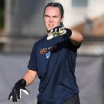UTSA goalkeeper Jasmine Kessler in pregame warmups at Sunday's exhibition against A&M-Corpus Christi at UTSA Park West. - photo by Joe Alexander
