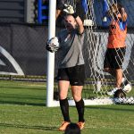 UTSA goalkeeper Jasmine Kessler at Sunday's exhibition against A&M-Corpus Christi at UTSA Park West. - photo by Joe Alexander