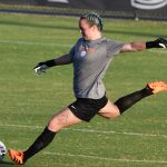 UTSA goalkeeper Jasmine Kessler at Sunday's exhibition against A&M-Corpus Christi at UTSA Park West. - photo by Joe Alexander