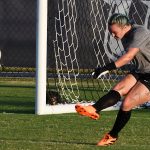 UTSA goalkeeper Jasmine Kessler at Sunday's exhibition against A&M-Corpus Christi at UTSA Park West. - photo by Joe Alexander