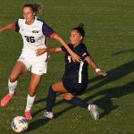 Leah Varela. No. 9-ranked TCU beat UTSA 1-0 in women's soccer on Sunday, Aug. 17, 2025, at Park West Athletics Complex. - photo by Joe Alexander