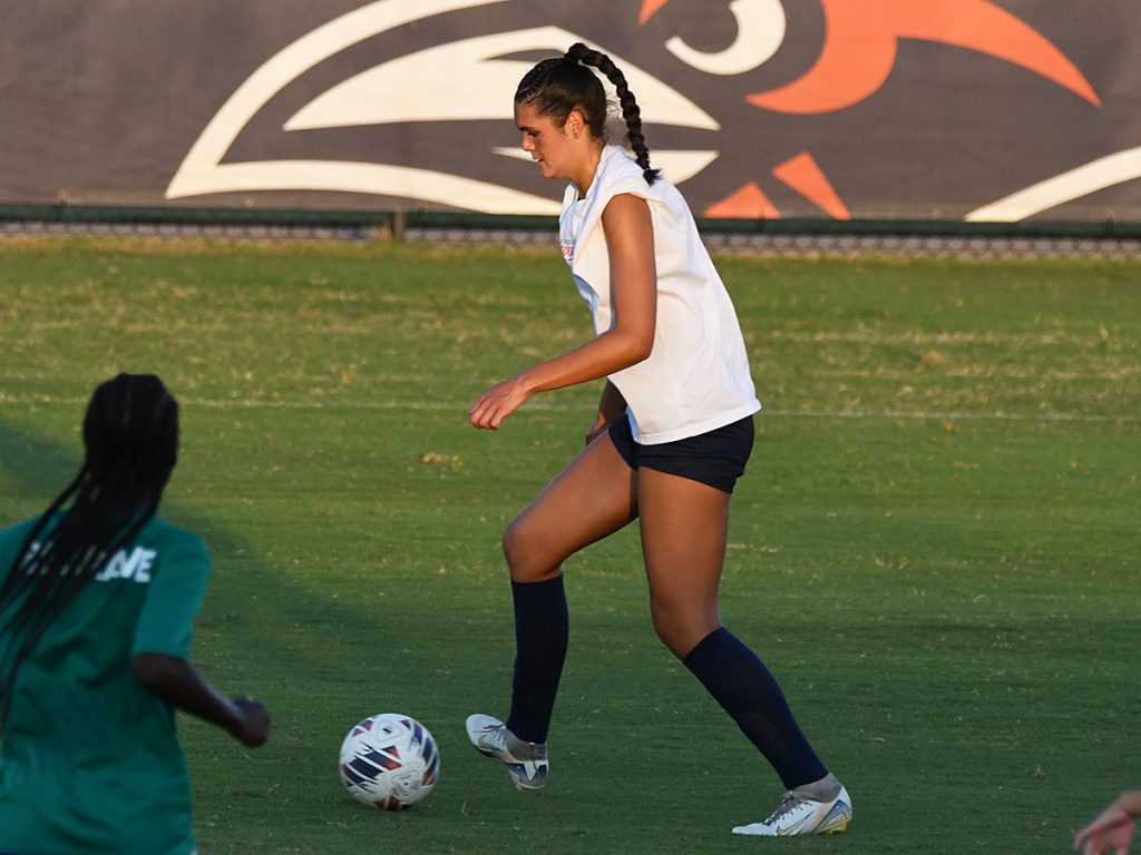 UTSA beat A&M-Corpus Christi 6-0 in a women's soccer exhibition on Sunday, Aug. 3, 2025, at UTSA Park West. - photo by Joe Alexander