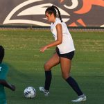 UTSA beat A&M-Corpus Christi 6-0 in a women's soccer exhibition on Sunday, Aug. 3, 2025, at UTSA Park West. - photo by Joe Alexander