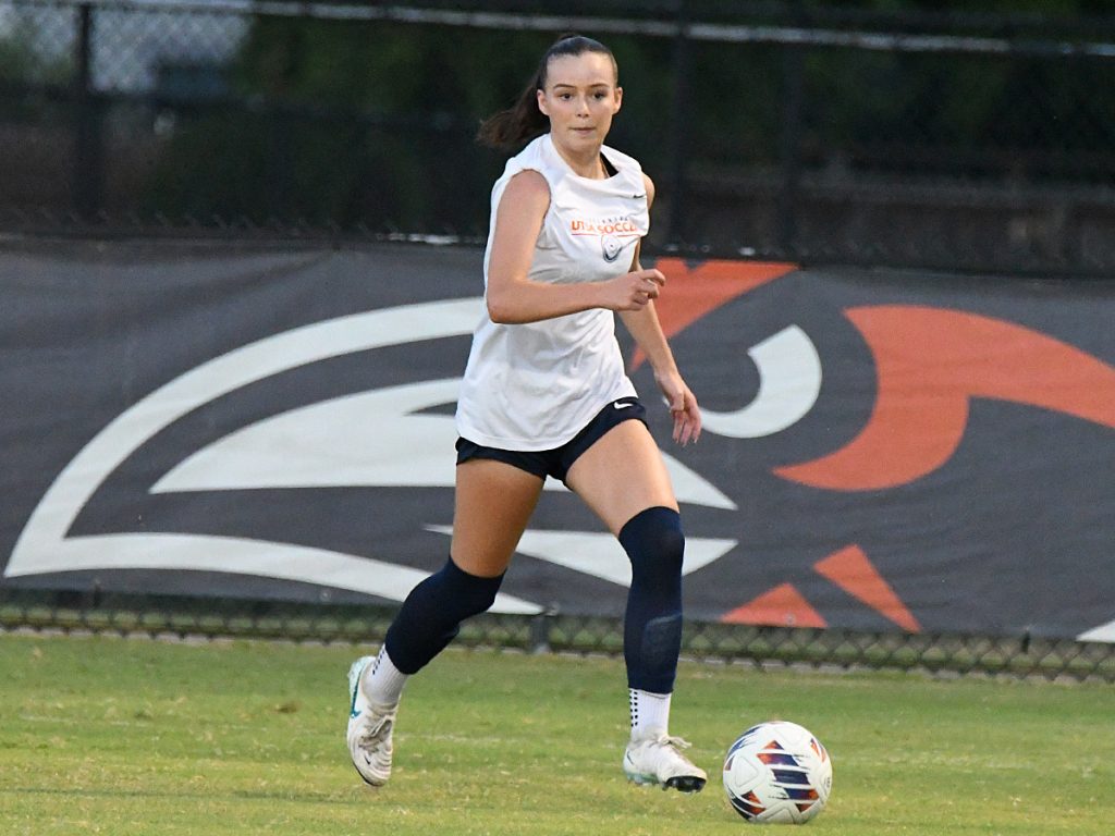 UTSA beat A&M-Corpus Christi 6-0 in a women's soccer exhibition on Sunday, Aug. 3, 2025, at UTSA Park West. - photo by Joe Alexander