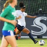 UTSA beat A&M-Corpus Christi 6-0 in a women's soccer exhibition on Sunday, Aug. 3, 2025, at UTSA Park West. - photo by Joe Alexander