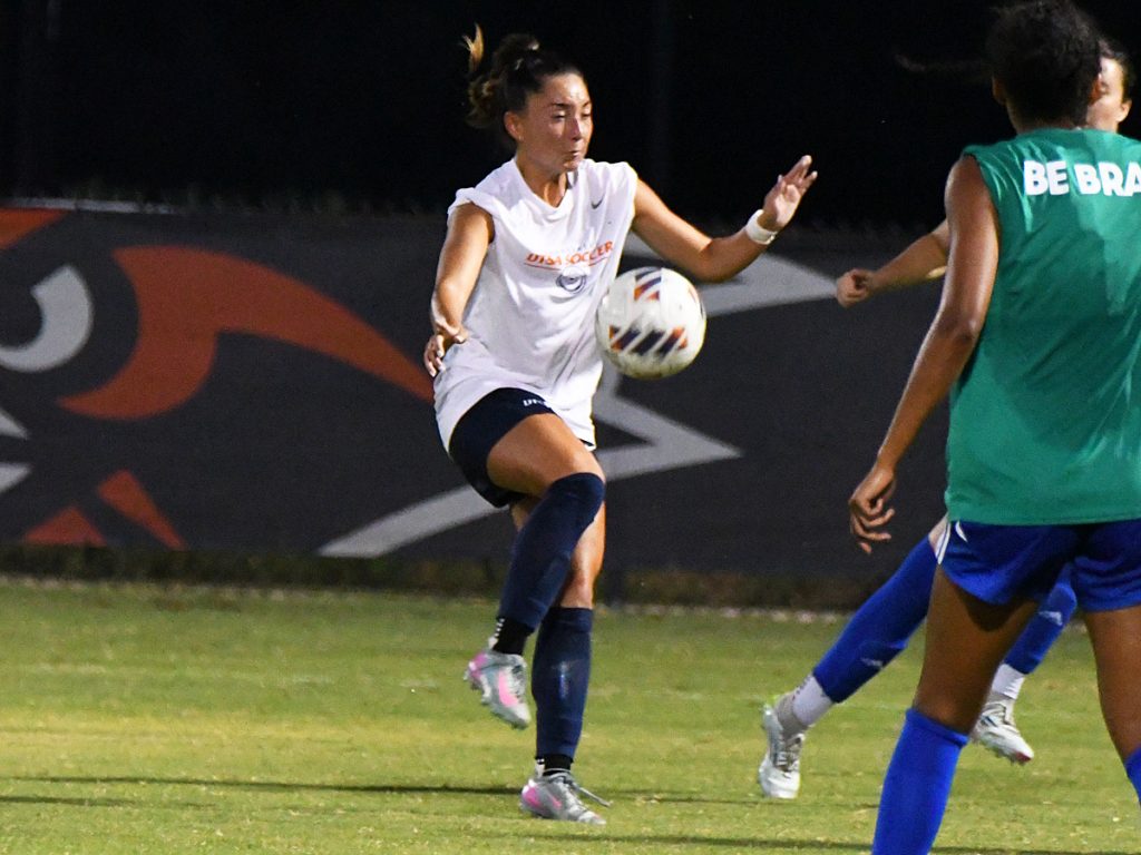UTSA beat A&M-Corpus Christi 6-0 in a women's soccer exhibition on Sunday, Aug. 3, 2025, at UTSA Park West. - photo by Joe Alexander