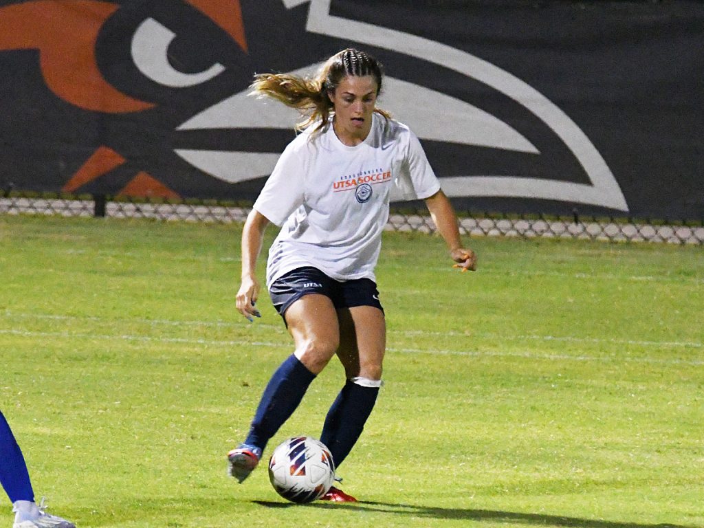 UTSA beat A&M-Corpus Christi 6-0 in a women's soccer exhibition on Sunday, Aug. 3, 2025, at UTSA Park West. - photo by Joe Alexander
