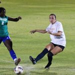 UTSA beat A&M-Corpus Christi 6-0 in a women's soccer exhibition on Sunday, Aug. 3, 2025, at UTSA Park West. - photo by Joe Alexander