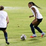 UTSA beat A&M-Corpus Christi 6-0 in a women's soccer exhibition on Sunday, Aug. 3, 2025, at UTSA Park West. - photo by Joe Alexander