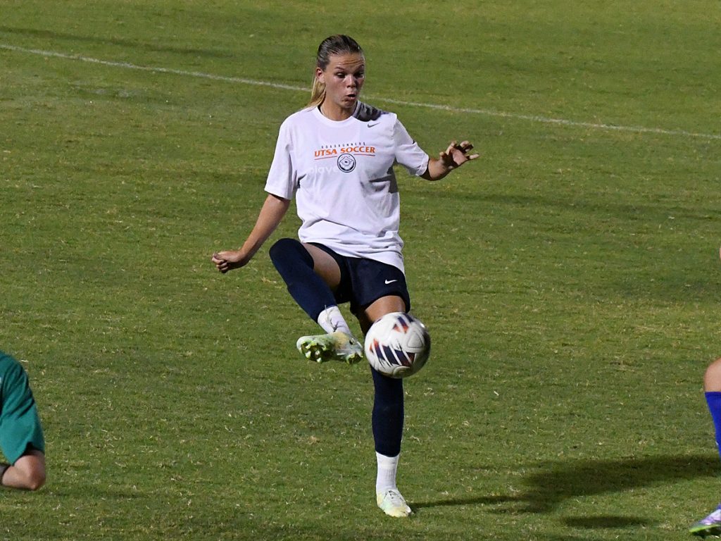 UTSA beat A&M-Corpus Christi 6-0 in a women's soccer exhibition on Sunday, Aug. 3, 2025, at UTSA Park West. - photo by Joe Alexander