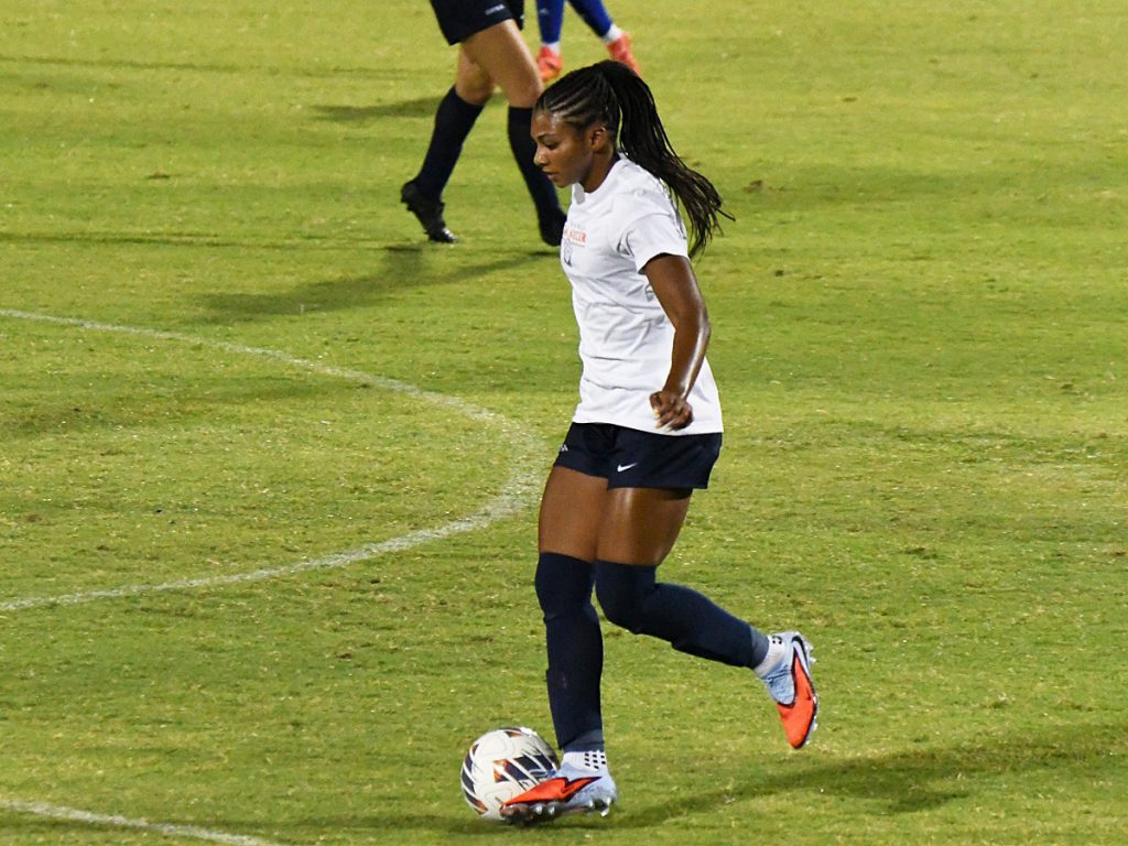 UTSA beat A&M-Corpus Christi 6-0 in a women's soccer exhibition on Sunday, Aug. 3, 2025, at UTSA Park West. - photo by Joe Alexander