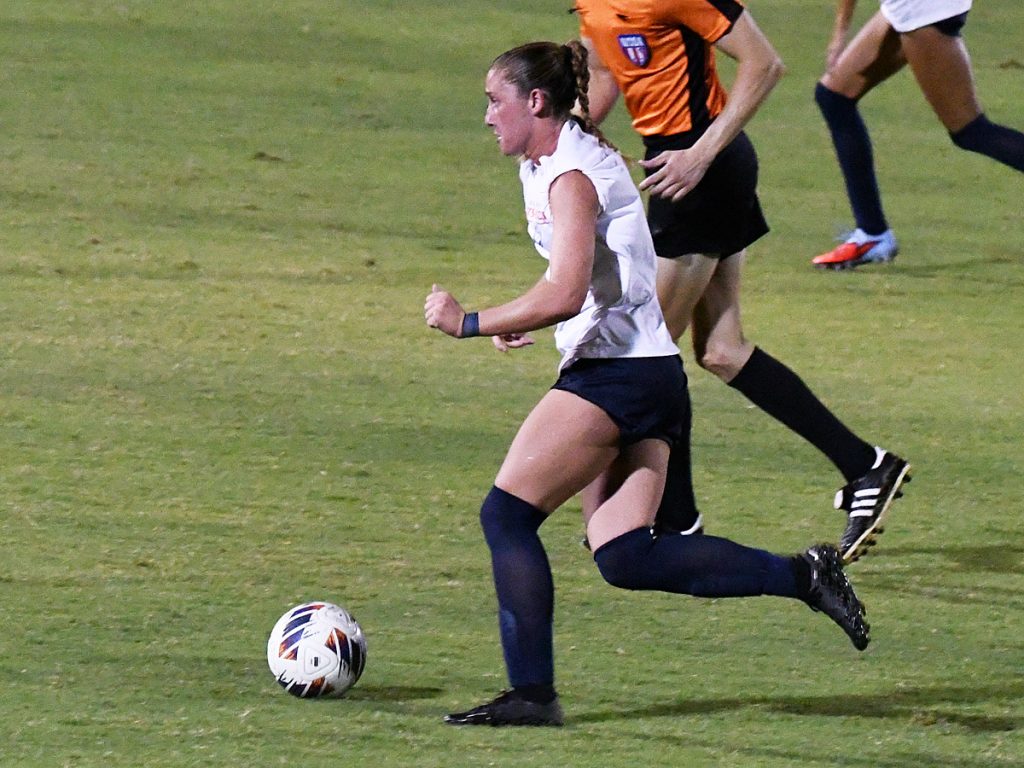 UTSA beat A&M-Corpus Christi 6-0 in a women's soccer exhibition on Sunday, Aug. 3, 2025, at UTSA Park West. - photo by Joe Alexander