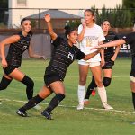 UTSA celebrates Aaliyaiah Durden's goal. UTSA women's soccer beat St. Mary's 3-0 on Thursday, Aug. 21, 2025, at Park West Athletics Complex. - photo by Joe Alexander