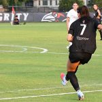Ava Jackson had the assist on Aaliyaiah Durden's goal. UTSA women's soccer beat St. Mary's 3-0 on Thursday, Aug. 21, 2025, at Park West Athletics Complex. - photo by Joe Alexander