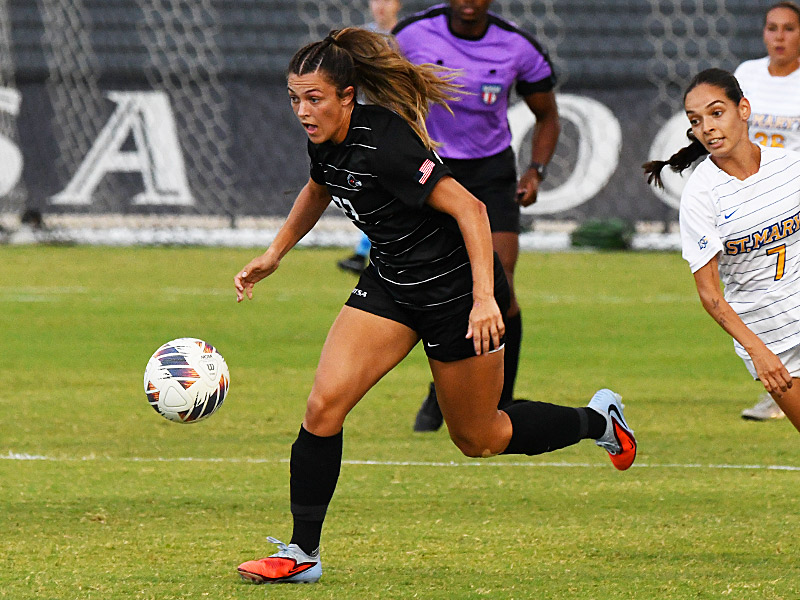 Brooklyn Bailey scored her first goal of the season and UTSA's second. UTSA women's soccer beat St. Mary's 3-0 on Thursday at Park West Athletics Complex. - photo by Joe Alexander
