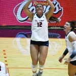 Megan Hawkins. UTSA women's volleyball lost to Tulsa 3-2 in American Athletic Conference action Friday, Sept. 26, 2025, at the Convocation Center. - photo by Joe Alexander