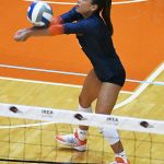 Peyton Turner. UTSA women's volleyball lost to Tulsa 3-2 in American Athletic Conference action Friday, Sept. 26, 2025, at the Convocation Center. - photo by Joe Alexander