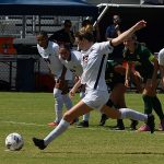 Zoe May scored UTSA's goal in a 1-1 tie with Charlotte in American Athletic Conference soccer on Sunday, Sept. 28, 2025, at Park West. - photo by Joe Alexander