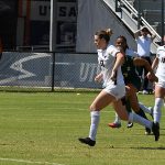Zoe May scored UTSA's goal in a 1-1 tie with Charlotte in American Athletic Conference soccer on Sunday, Sept. 28, 2025, at Park West. - photo by Joe Alexander
