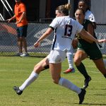 Zoe May scored UTSA's goal in a 1-1 tie with Charlotte in American Athletic Conference soccer on Sunday, Sept. 28, 2025, at Park West. - photo by Joe Alexander
