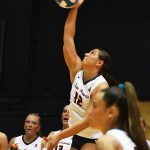 Megan Hawkins. UTSA volleyball lost to Wichita State 3-1 in American Athletic Conference action on Friday, Oct. 17, 2025, at the Convocation Center. - photo by Joe Alexander