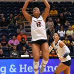Megan Hawkins. UTSA volleyball lost to Wichita State 3-1 in American Athletic Conference action on Friday, Oct. 17, 2025, at the Convocation Center. - photo by Joe Alexander
