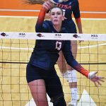 Miranda Putnicki. East Carolina 3-0 in American Athletic Conference volleyball on Sunday, Oct. 19, 2025, at the Convocation Center. - photo by Joe Alexander