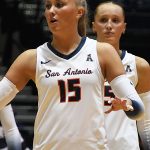 Taylor Gaines. UTSA volleyball lost to Wichita State 3-1 in American Athletic Conference action on Friday, Oct. 17, 2025, at the Convocation Center. - photo by Joe Alexander