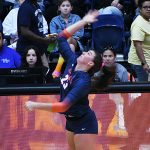 Brooke Elliott. East Carolina 3-0 in American Athletic Conference volleyball on Sunday, Oct. 19, 2025, at the Convocation Center. - photo by Joe Alexander