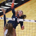 Brooke Elliott. UTSA volleyball lost to Rice 3-0 on Sunday, Oct. 12, 2025, at the Convocation Center. - photo by Joe Alexander