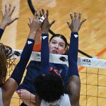 Brooke Elliott. UTSA volleyball lost to Rice 3-0 on Sunday, Oct. 12, 2025, at the Convocation Center. - photo by Joe Alexander