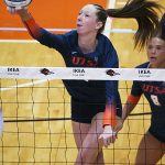 Caroline Tredwell. East Carolina 3-0 in American Athletic Conference volleyball on Sunday, Oct. 19, 2025, at the Convocation Center. - photo by Joe Alexander