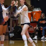 Caroline Tredwell. UTSA volleyball lost to Wichita State 3-1 in American Athletic Conference action on Friday, Oct. 17, 2025, at the Convocation Center. - photo by Joe Alexander